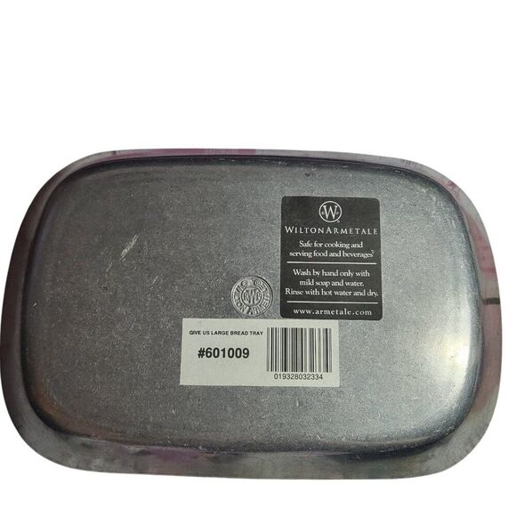 Vintage Country Ware Wilton Armetale "Give Us This Day Our Daily Bread" Plate - Picture 2 of 6